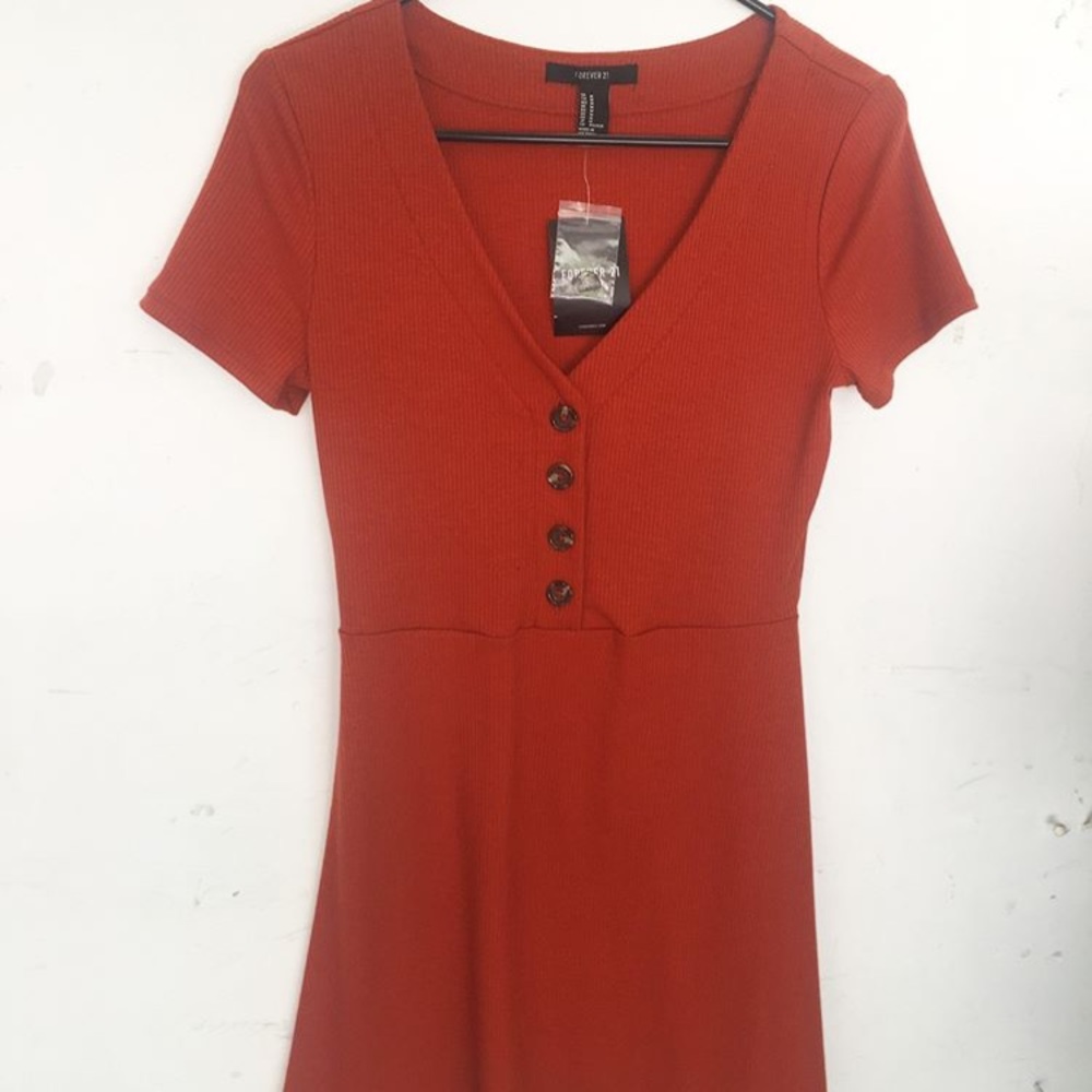 Forever 21 burnt orange dress